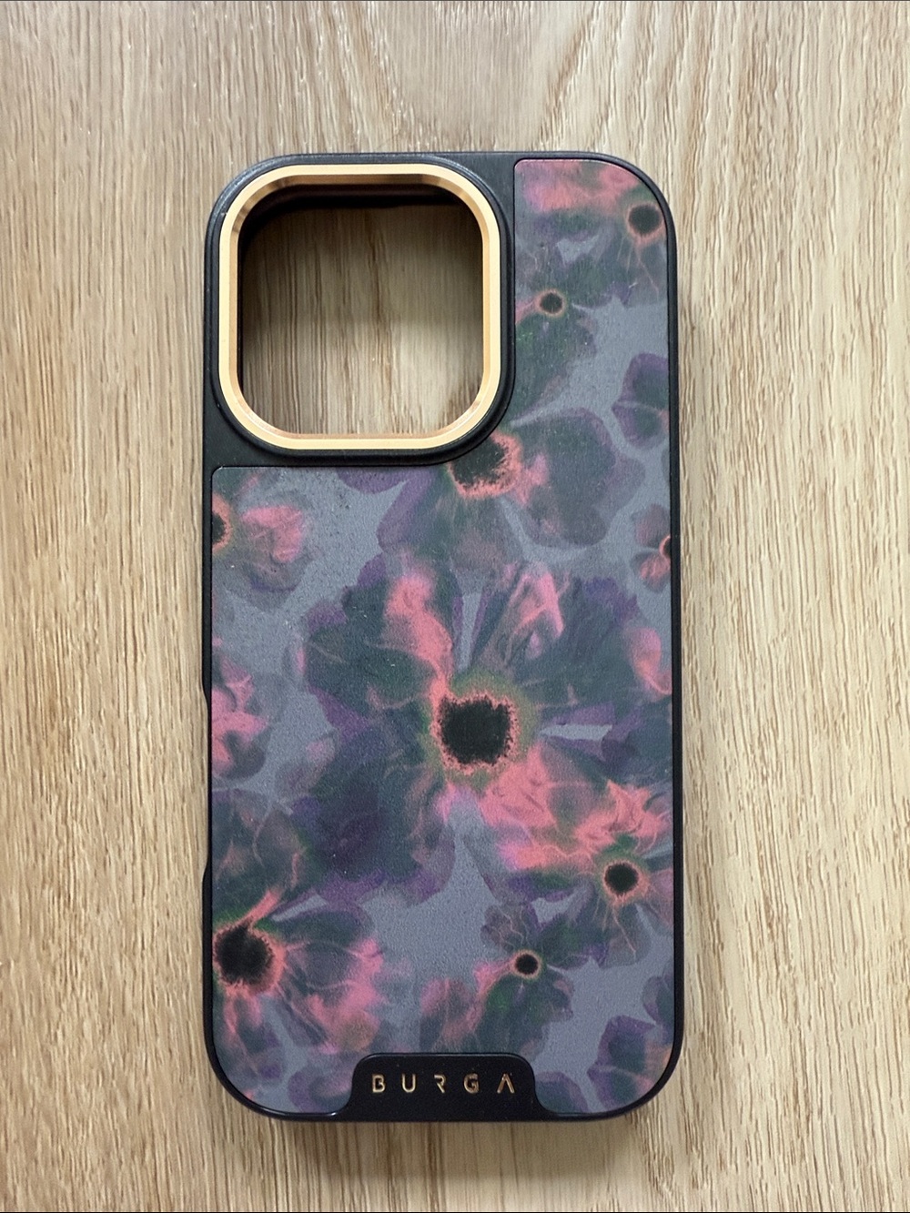 BURGA iPhone 16 Pro Floral Protective Phone Case — Purple & Pink